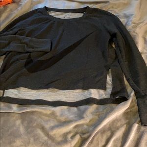 Nike cropped long sleeve workout top